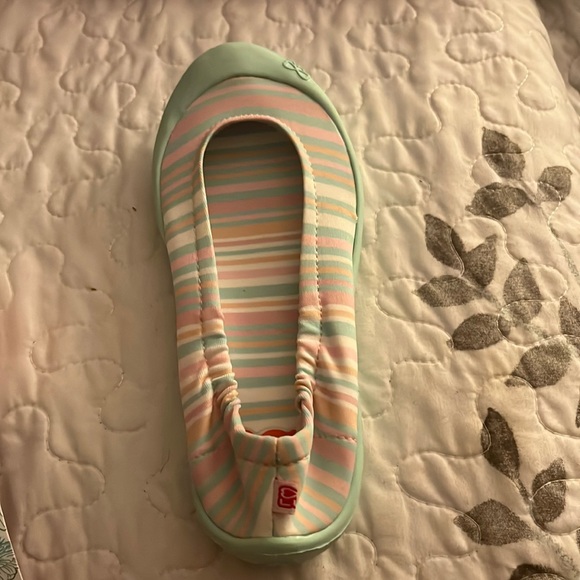1/$10 or 2/$15 LUV DREAM FLATS Fiesta Stripe Mint Euro size 30 (12.5) - Picture 5 of 5
